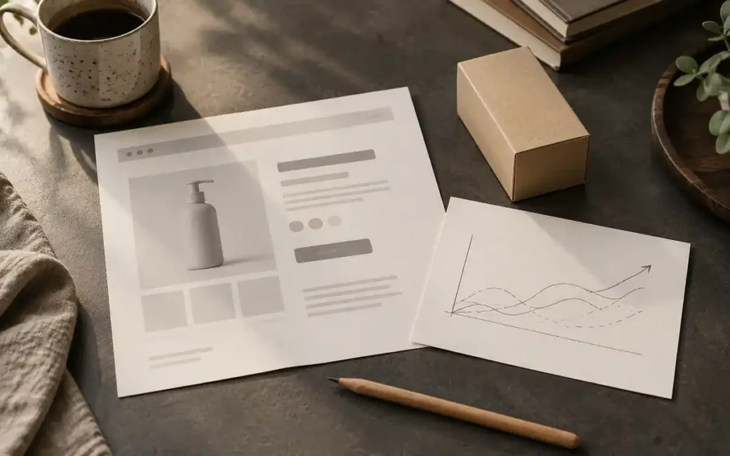 Original generated ecommerce and marketing editorial concept; not a client photograph